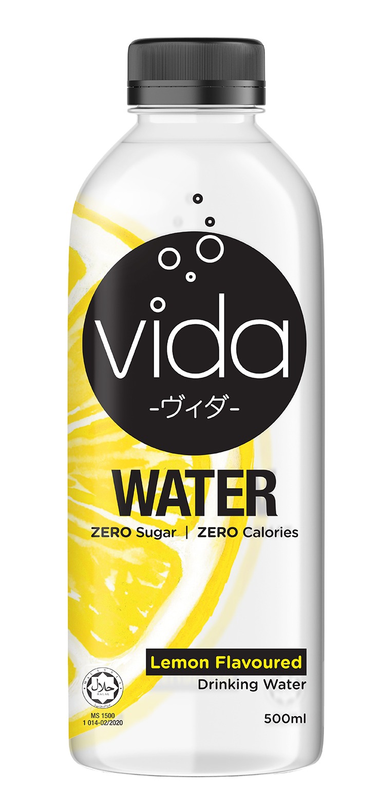 vida Water Lemon 500ml — zero sugar, zero calories