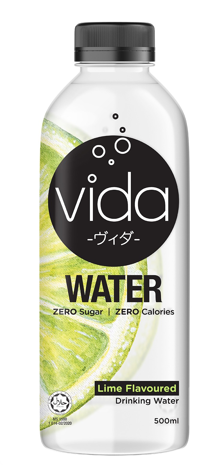 vida Water Lime 500ml — zero sugar, zero calories